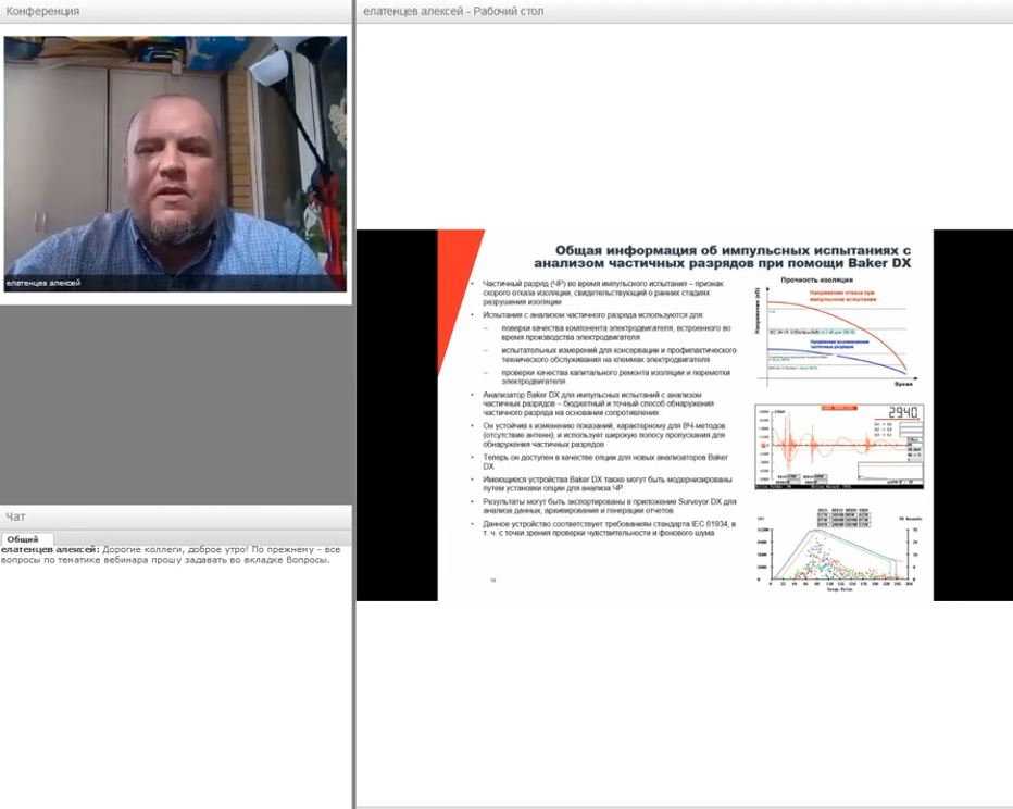 Запись вебинара 29.05.2020: "Электродиагностика вращающихся электромашин", часть 4